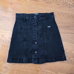 Button Down Denim Skirt